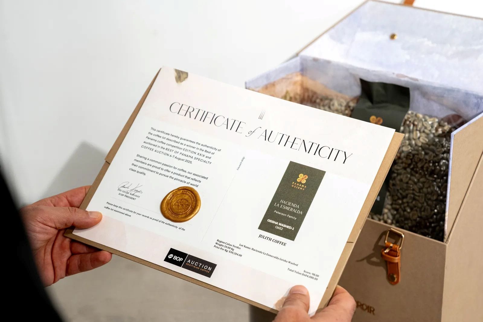Julith Coffee Nido 7 Geisha Most Expensive Coffee